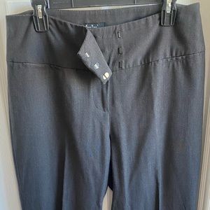 Charcoal slacks high waisted